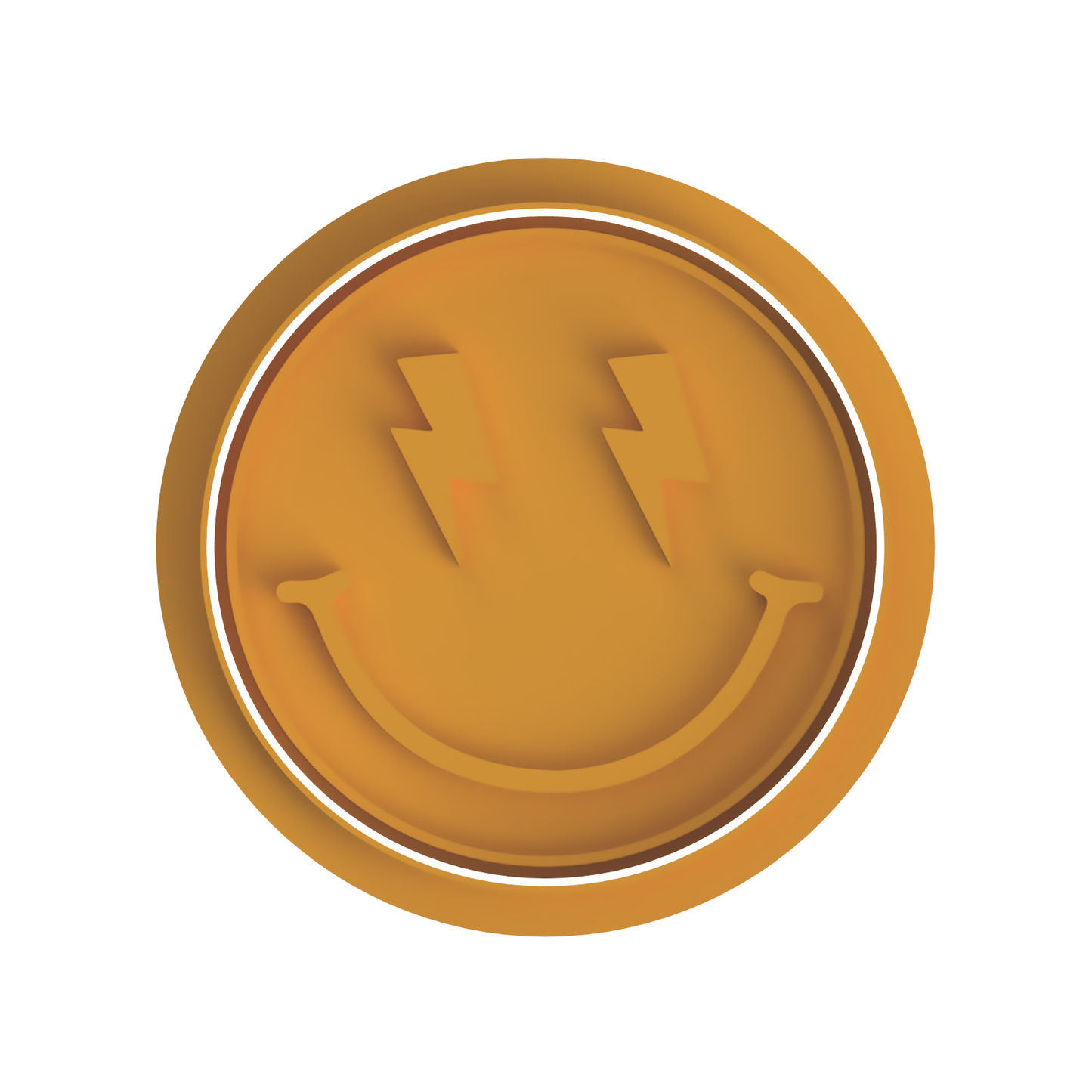 Smily Face with Lightning Bolt Eyes