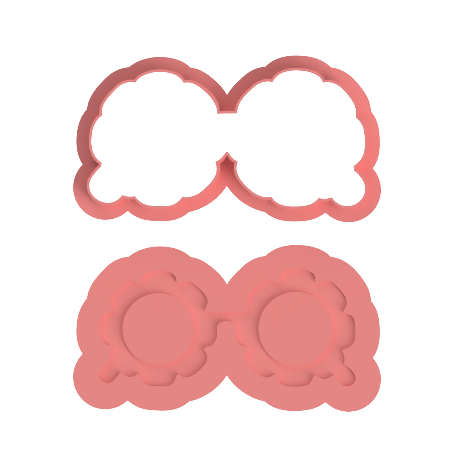 Flower Glasses Debosser (Raised)