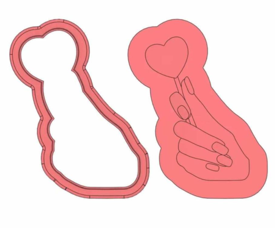 Heart Lollipop Debosser Set