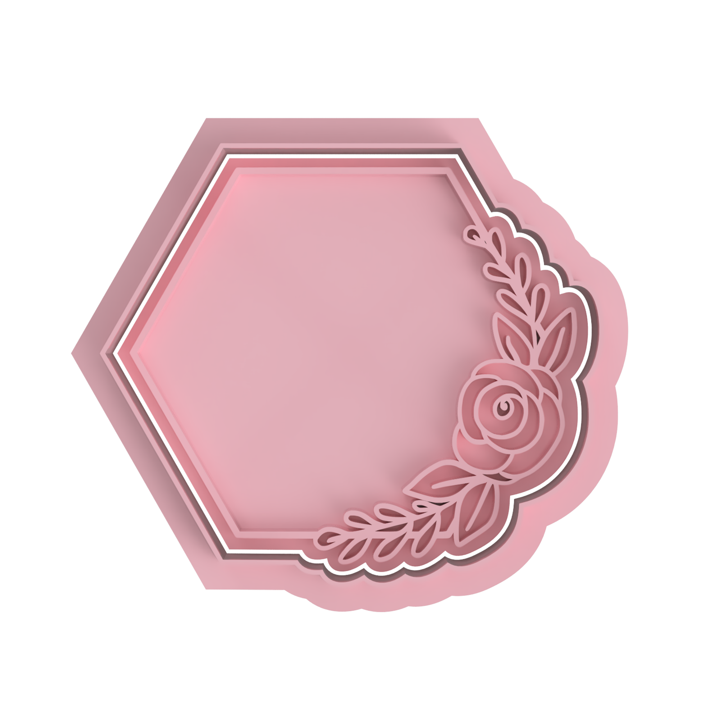 Hexagon with Flower Shape