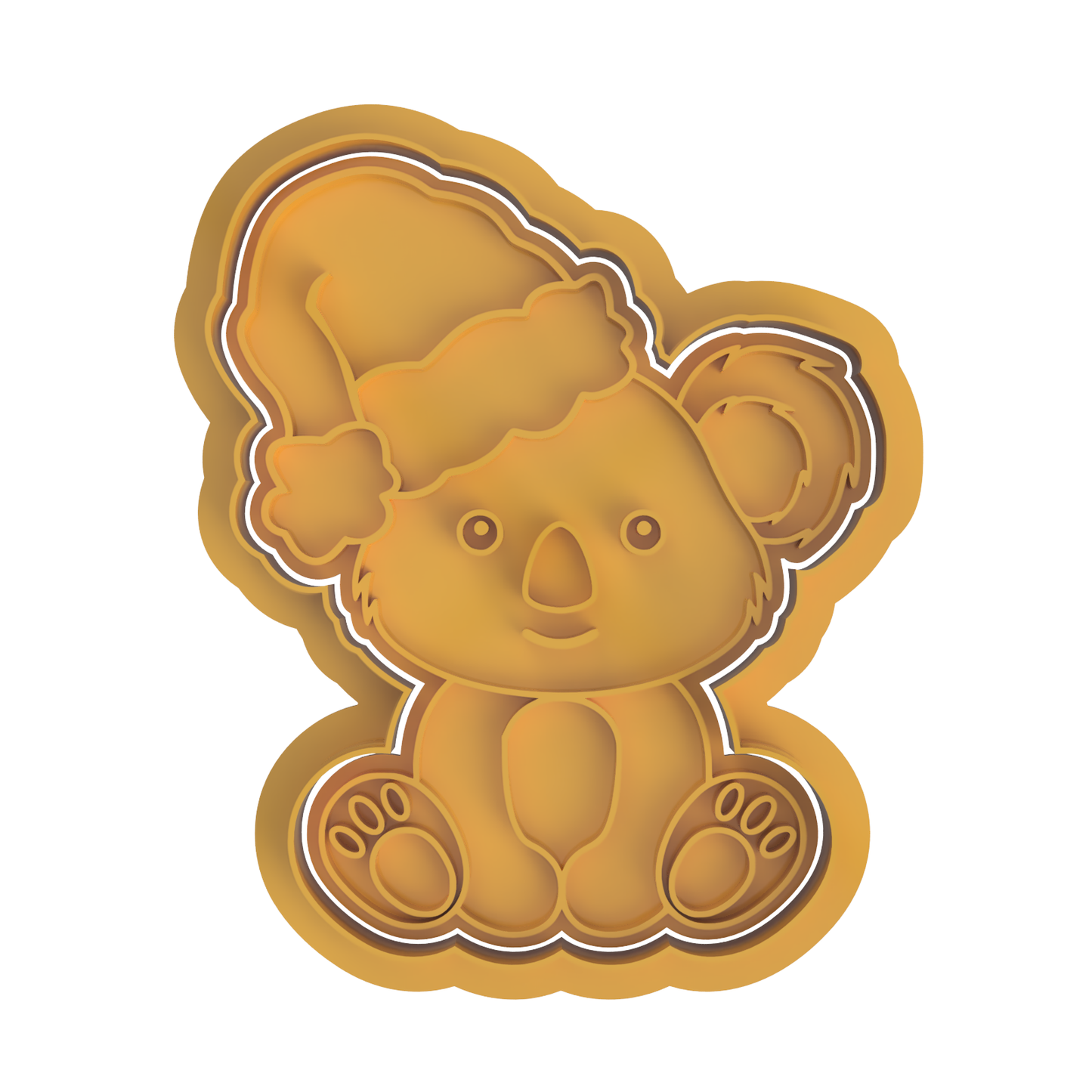 Koala with Santa Hat