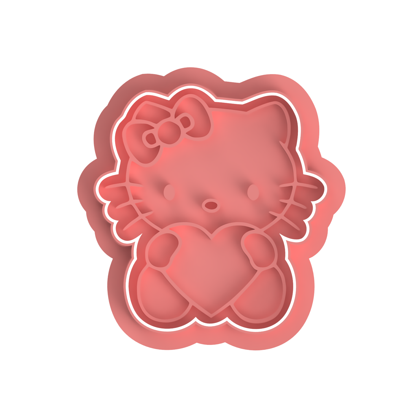Hello Kitty Holding Heart