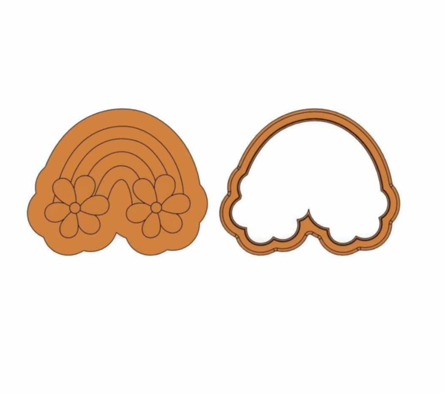 Rainbow Flower Debosser Set