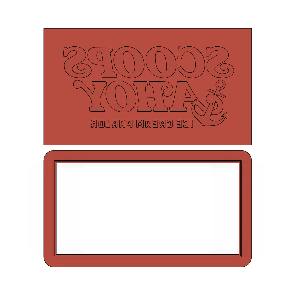 Stranger Things Scoops Ahoy Ice cream parlour Debosser Set