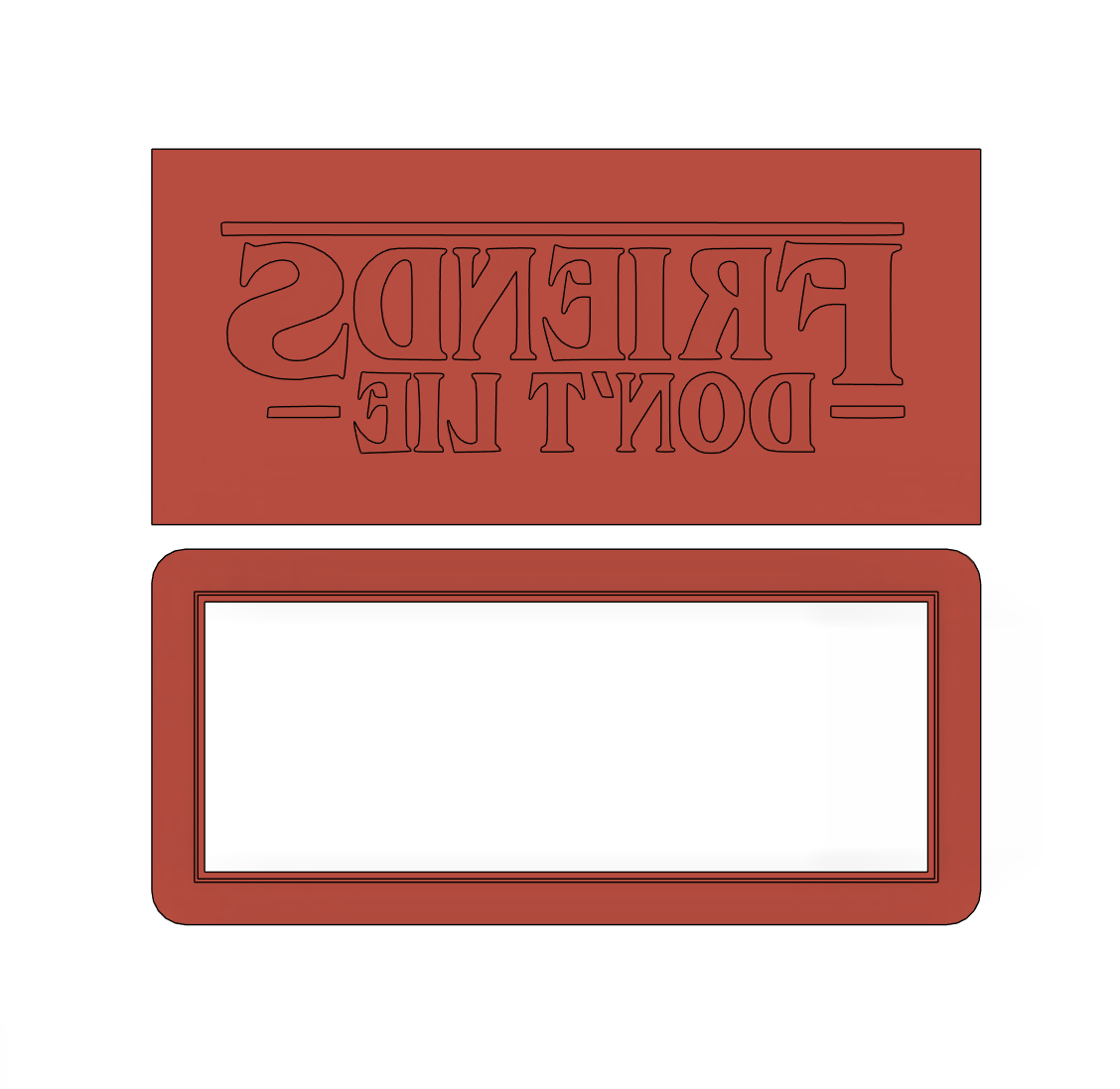 Stranger Things Friends Don't Lie Debosser Set