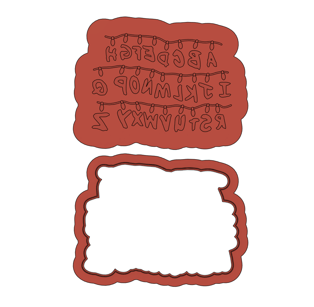 Stranger Things string lights Debosser Set