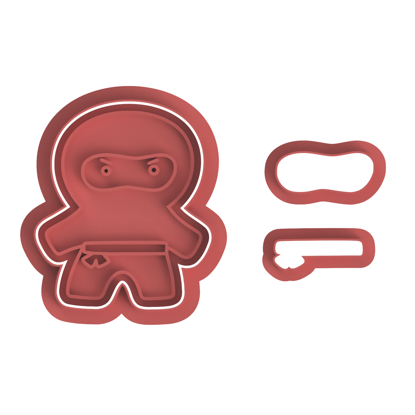 Ninja with fondant details cutters
