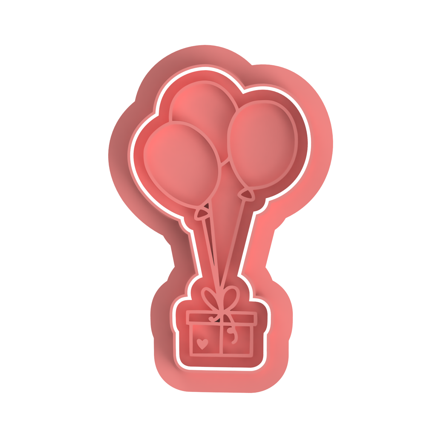 Present with Balloons