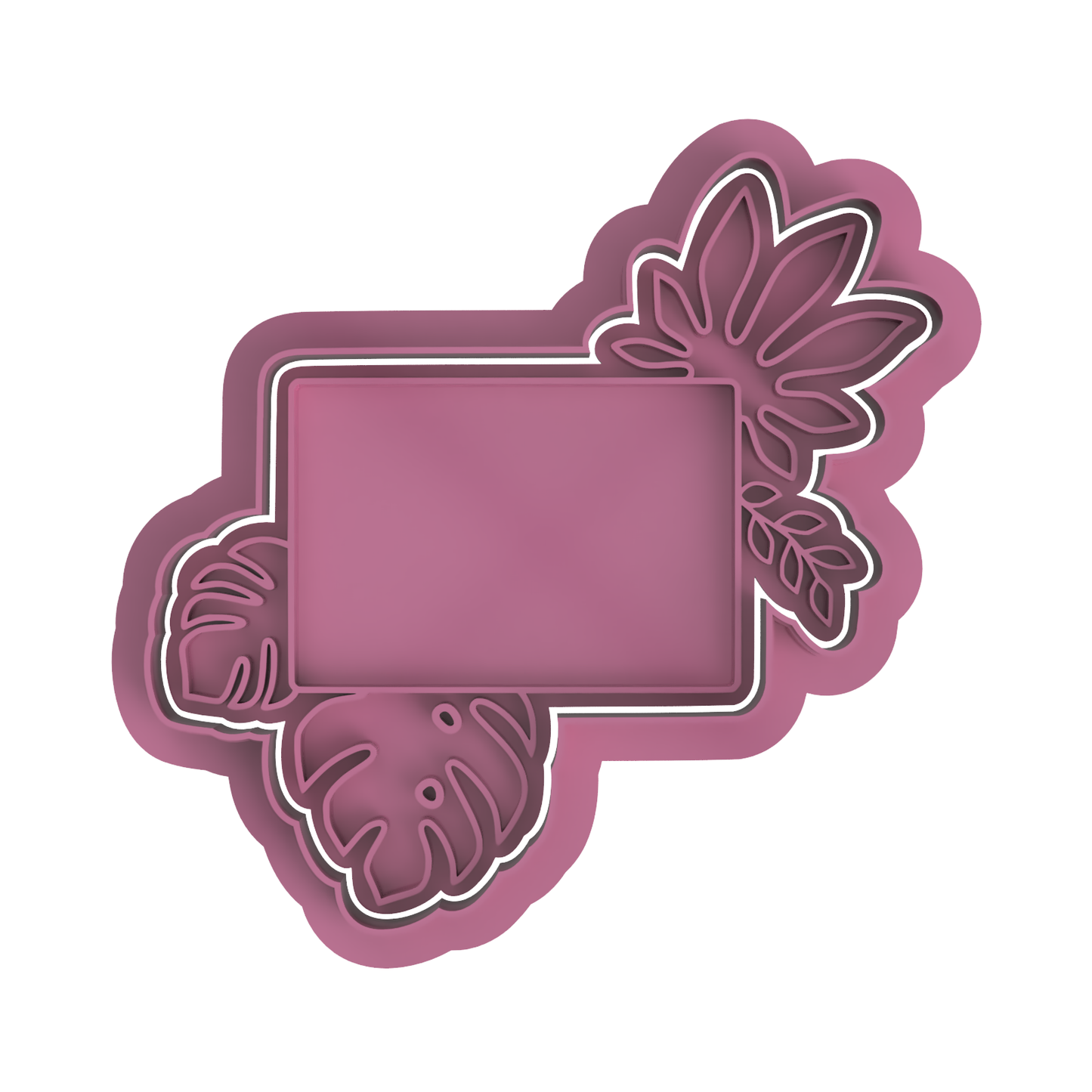 Board with Floral Leaves