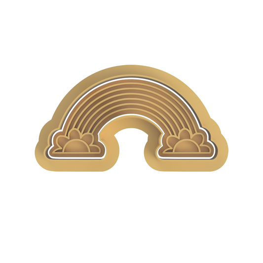 Rainbow with Flower Clouds