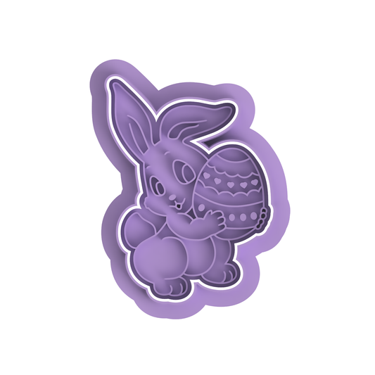 Easter Bunny Holding Egg