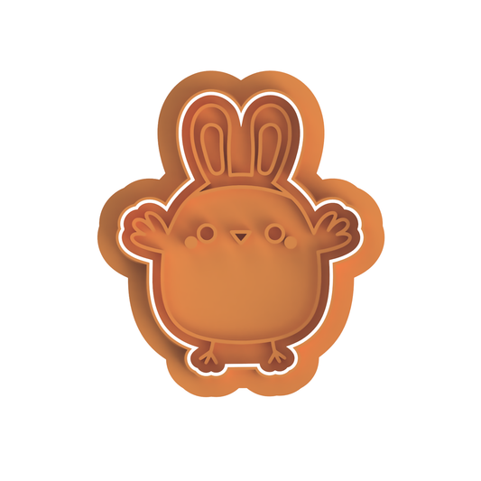 Easter Chick with Bunny Ears