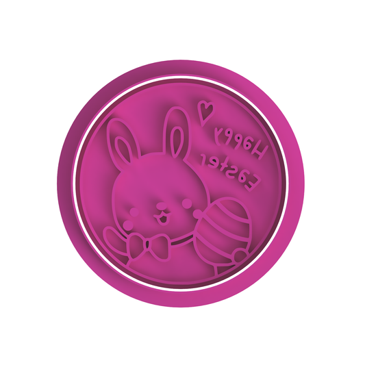 Happy Easter Bunny with Egg
