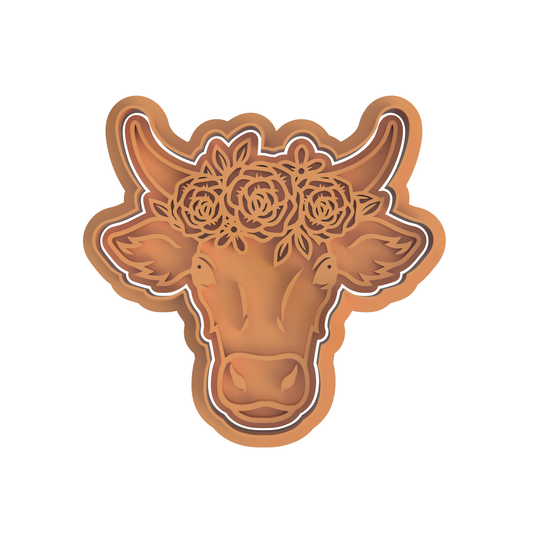 Cow with flower Crown
