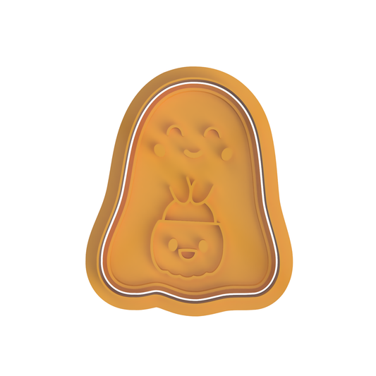 Ghost with Pumpkin Bag
