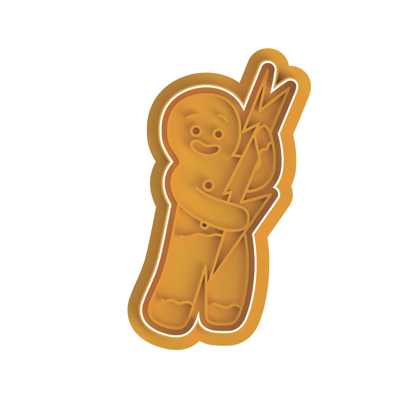 Gingerbread Man with Lightning