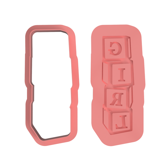 Girl Blocks Debosser (Raised)