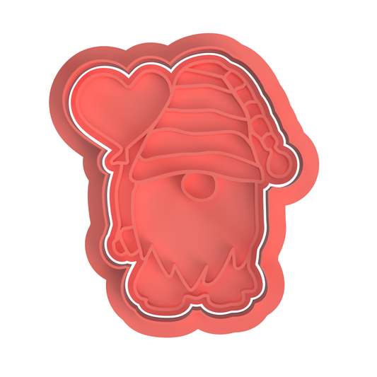 Gnome with Heart Balloon
