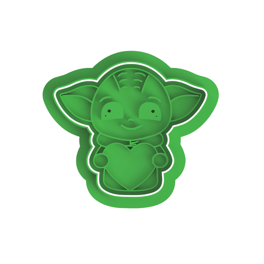Baby Yoda Holding Heart