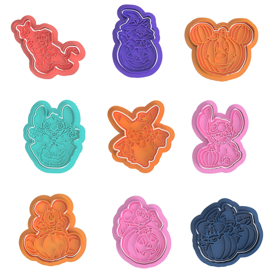 Halloween Cartoons Set