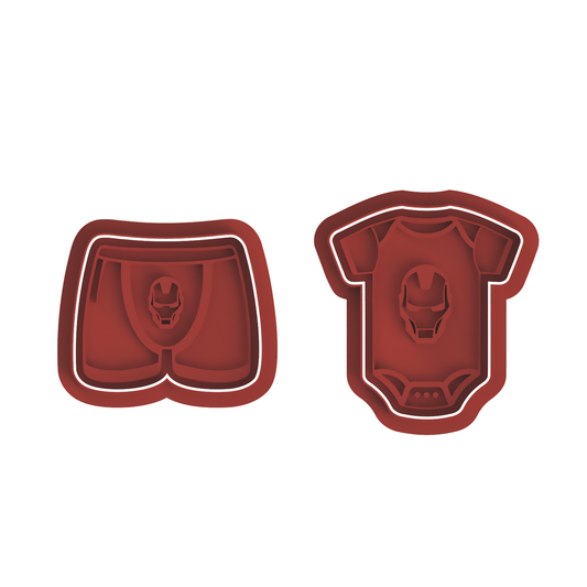 Iron Man Baby Onesie Set V1