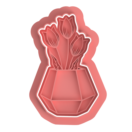 Tulips with Vase