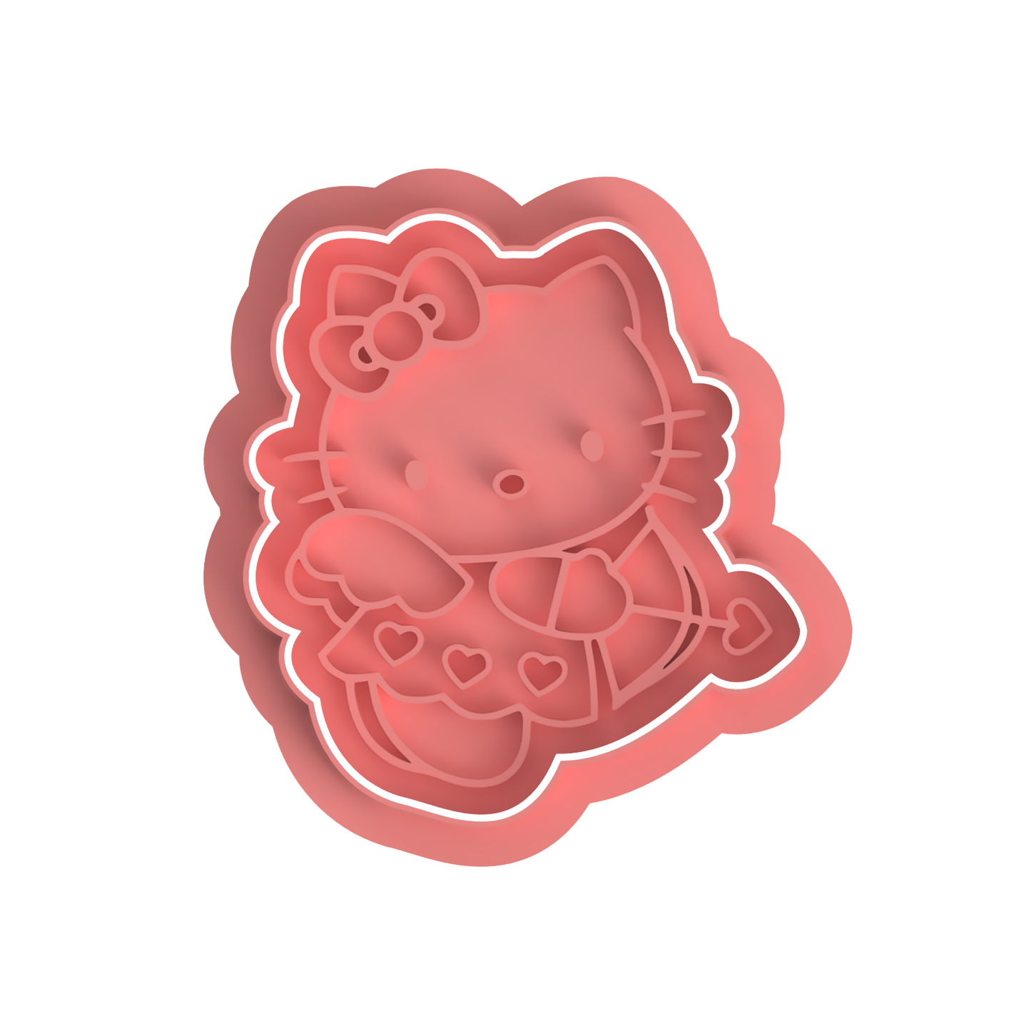 Hello Kitty Holding Bow and Arrow