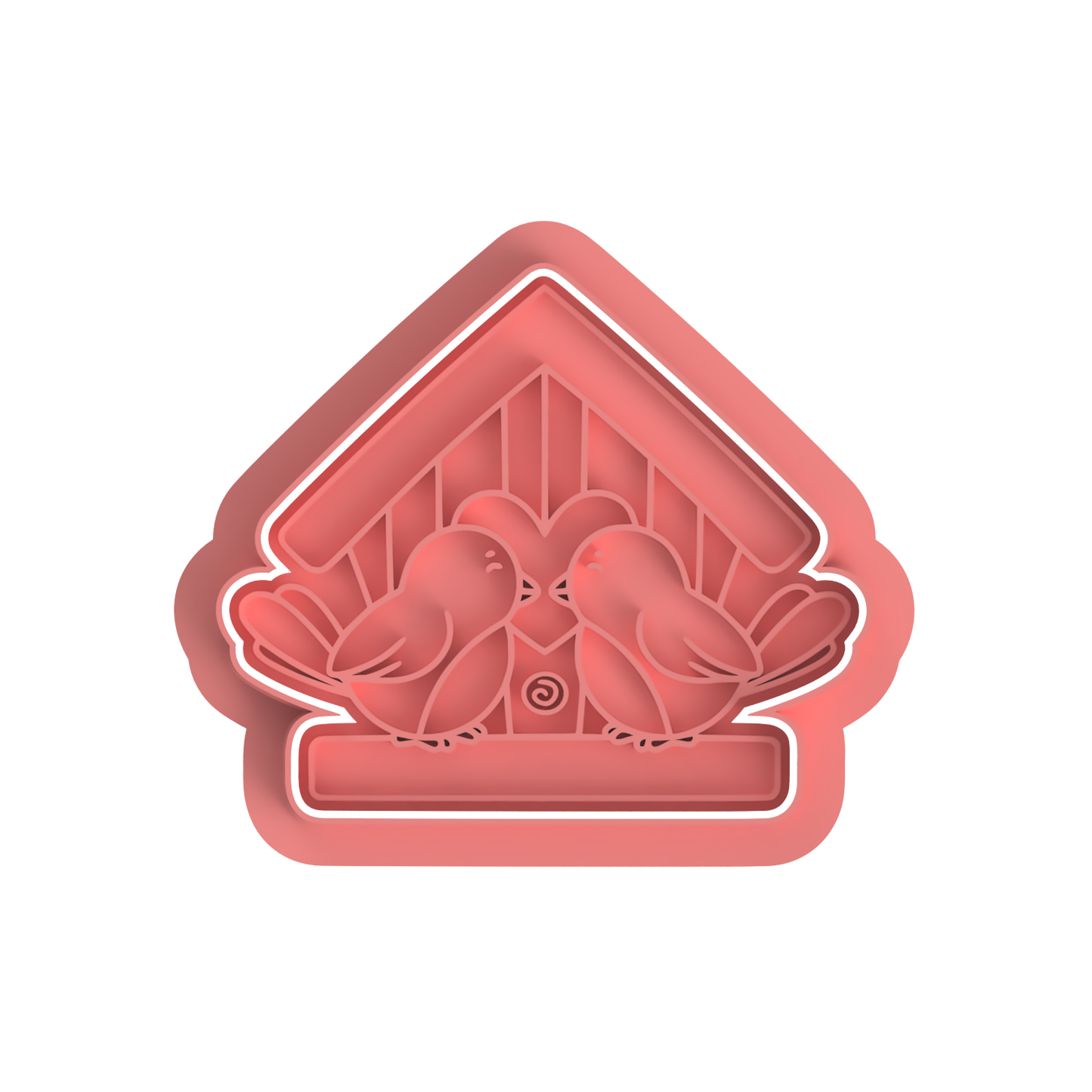 Love Birds in Bird House