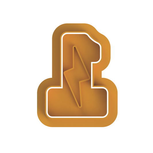 Number 1 with Lightning