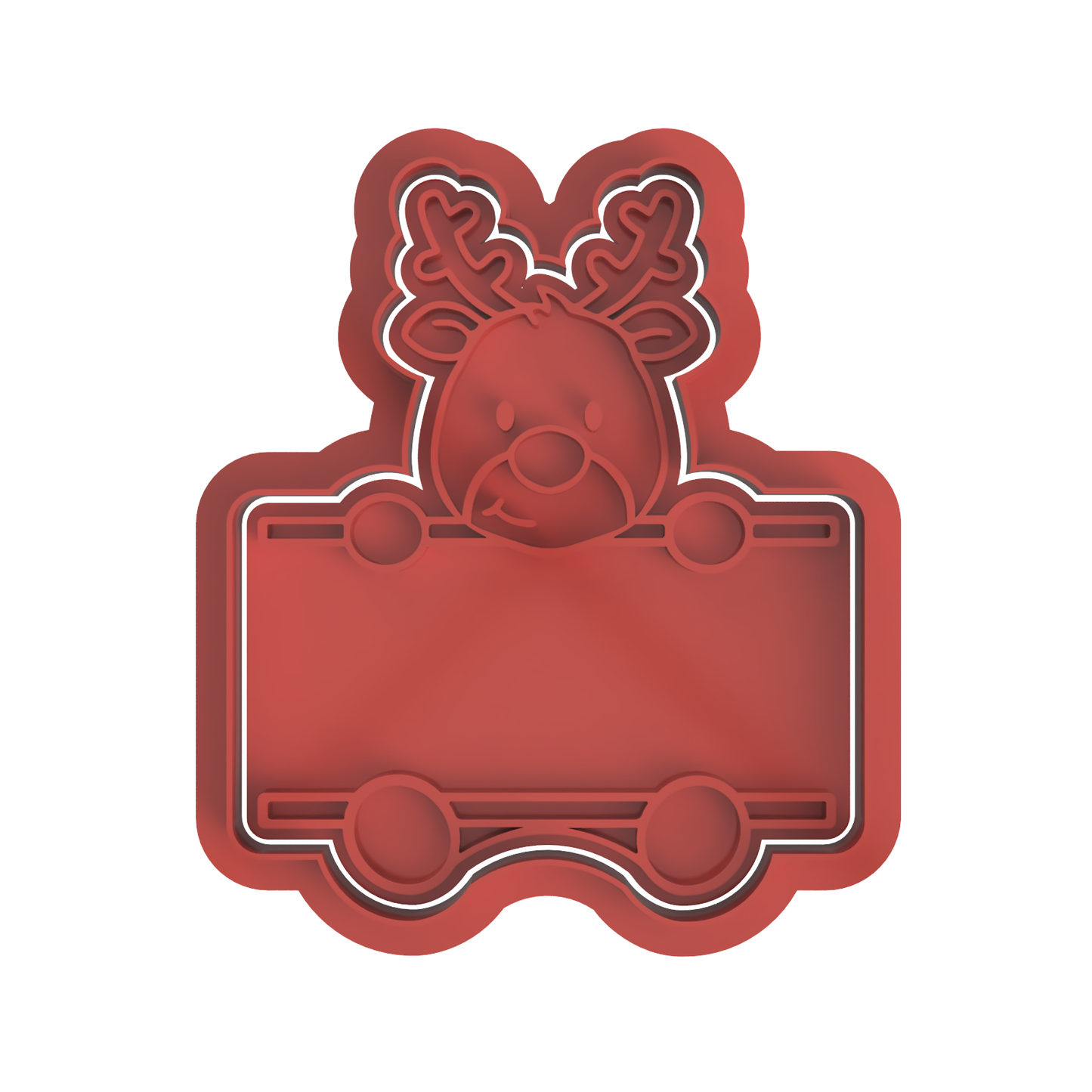 Reindeer Holding Name Plate