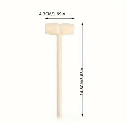 Wooden hammer for Chocolate Smash Cakes