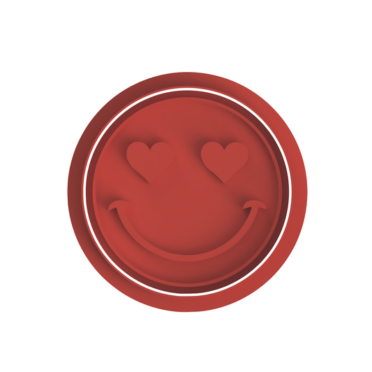 Smiley Face with Hearted Eyes