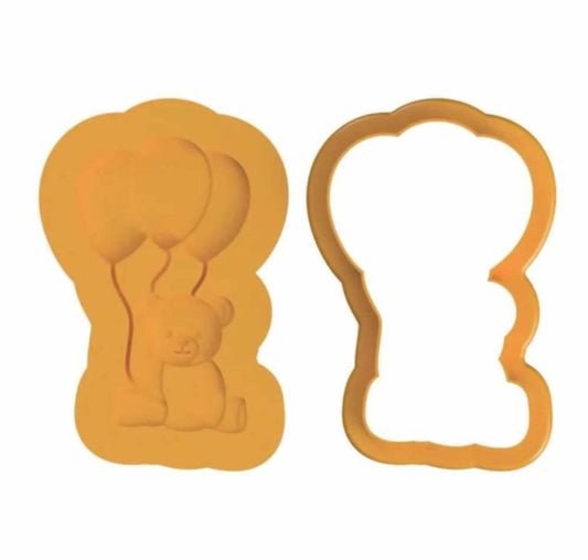 Teddy With Balloons Debosser Set
