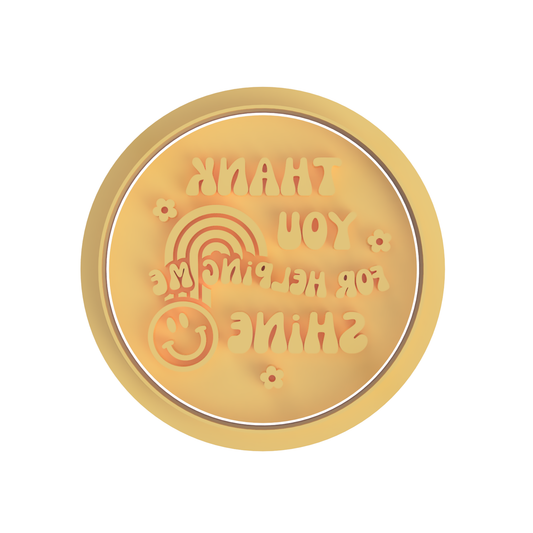 Thank You For Helping Me Shine Stamp