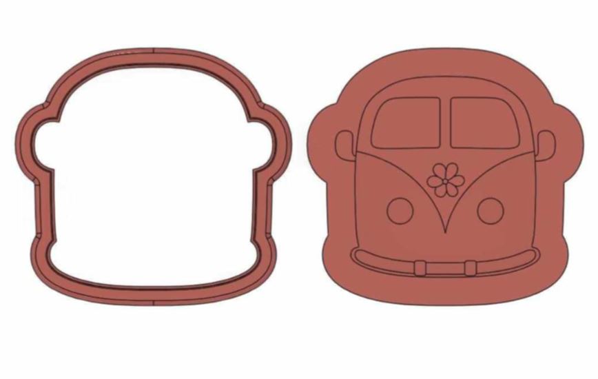VW Combi Van Groovy Debosser Set