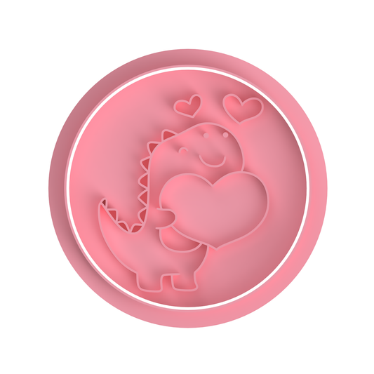 Valentine Set - Dinosaur with Heart