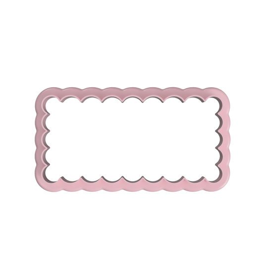 Wavy Scalloped Rectangle