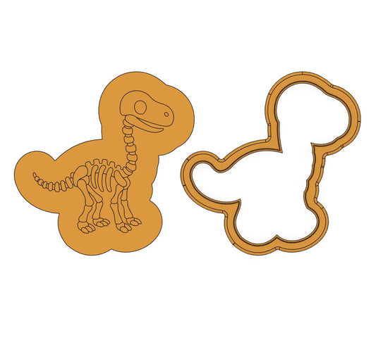 Brachiosaurus Dinosaur Skeleton Debosser Set