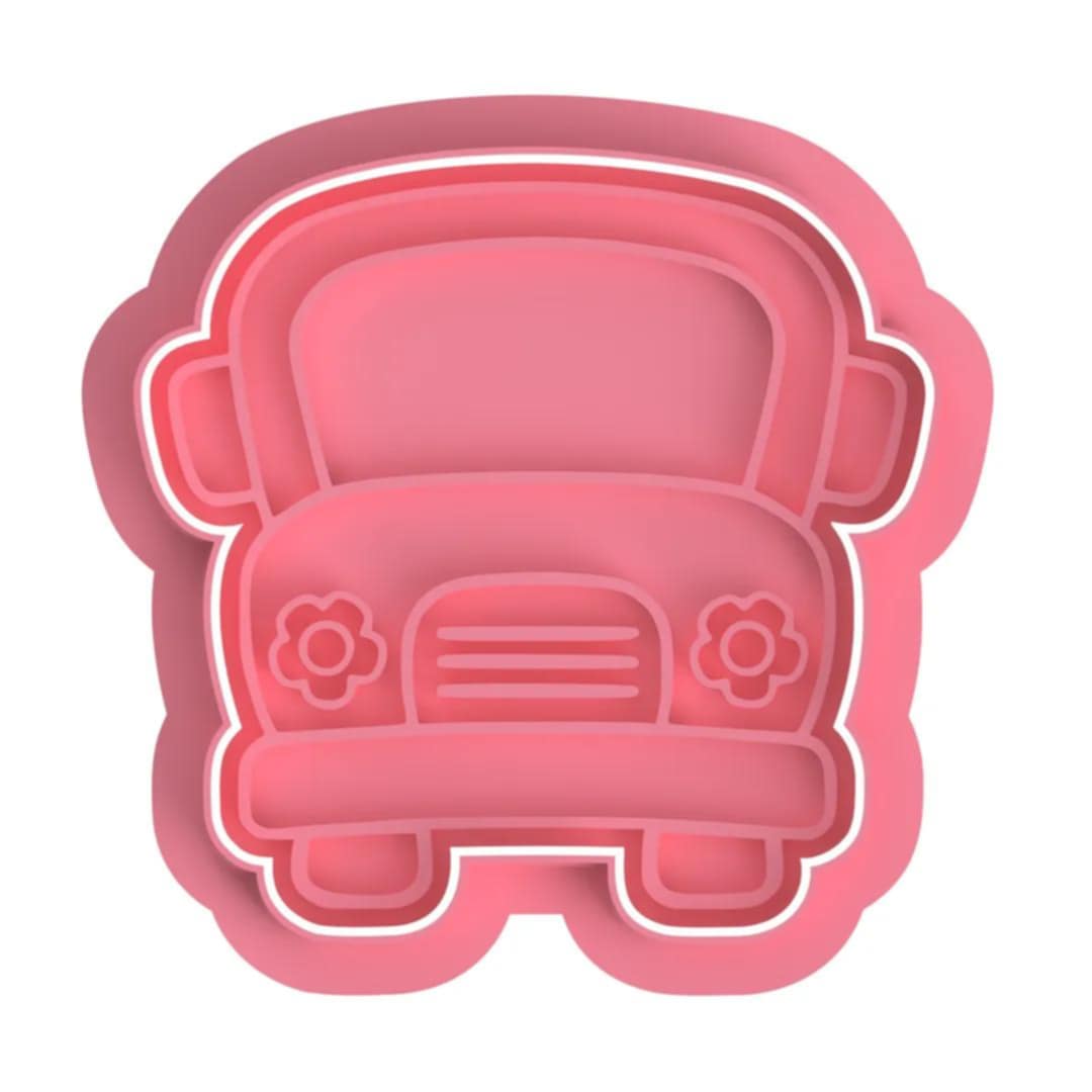 School Bus with flower lights